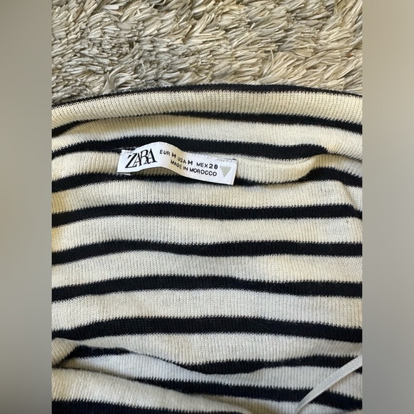 ZARA RUCHED OFF-THE-SHOULDER TOP - Picture 5 of 6